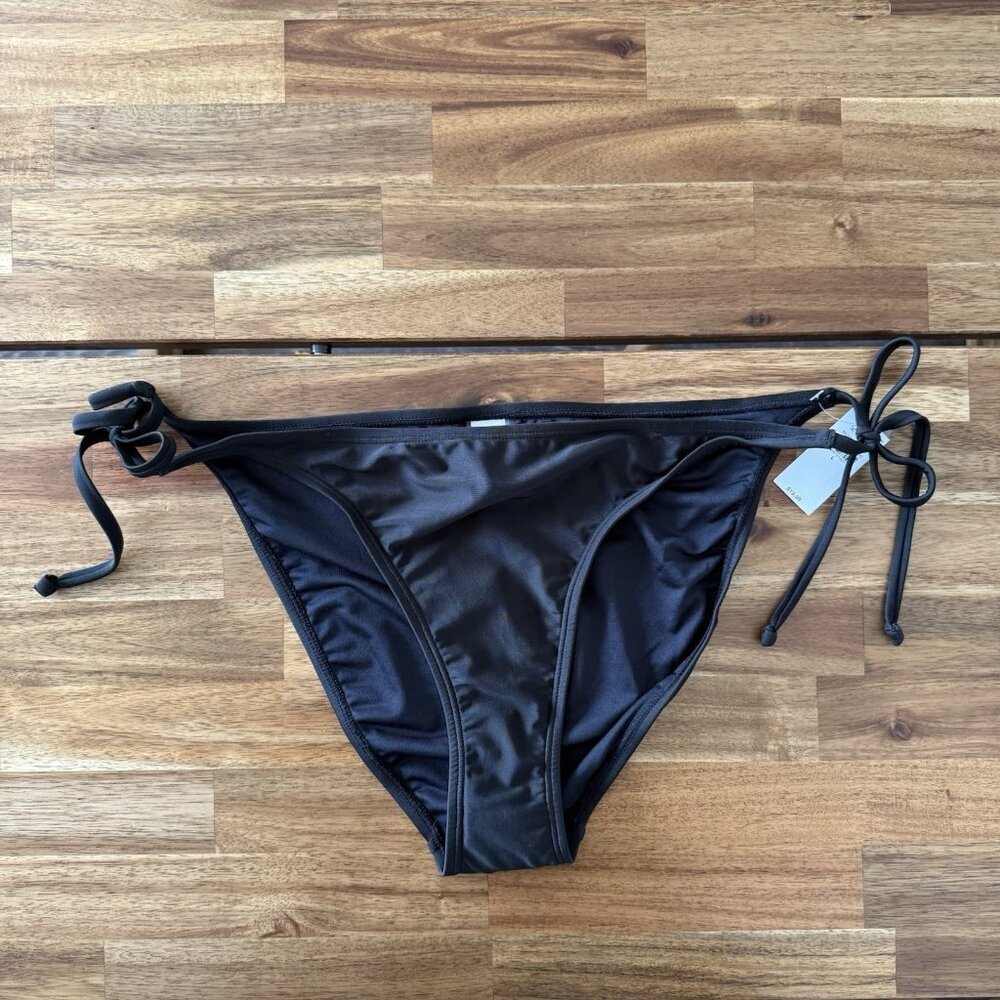 Old Navy Bikini Swim Bottoms ONLY Black NWT Size LARGE Beach Resort Pool Summer